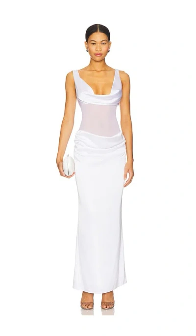 Superdown Astri Maxi Dress In White