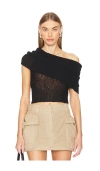 Superdown Aubrey Sweater Top In 블랙