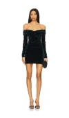 Superdown Avaline Mini Dress In Dark Green