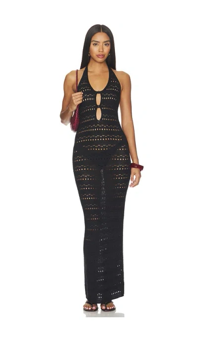 Superdown Avril Maxi Dress In Black