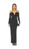 Superdown Aya Maxi Dress In Black