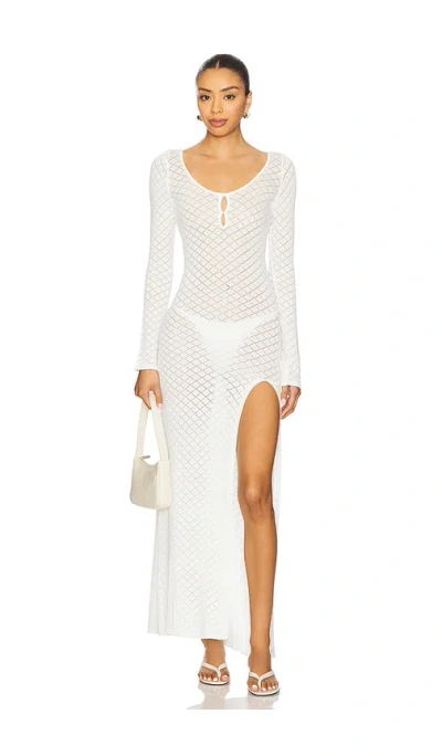 Superdown Azalea Maxi Dress In White