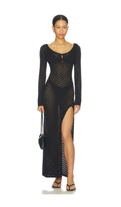Superdown Azalea Maxi Dress In Black
