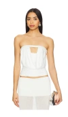 Superdown Bea Tube Top In Ivory