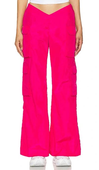 Superdown Beatrice Cargo Pant In Hot Pink