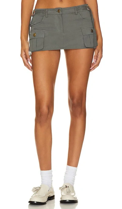 Superdown Beatrix Cargo Skort In Dark Gray