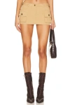 Superdown Beatrix Cargo Skort In Khaki
