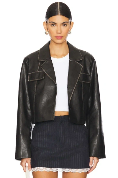 SUPERDOWN BLAKELY FAUX LEATHER JACKET