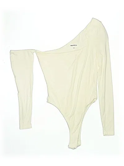 Pre-owned Superdown Bodysuit In Ivory