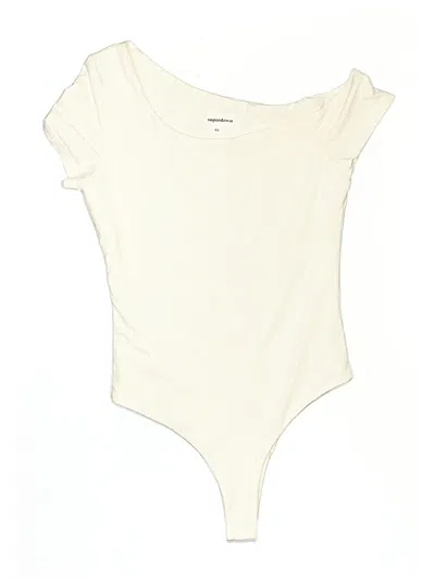 Pre-owned Superdown Bodysuit In Ivory