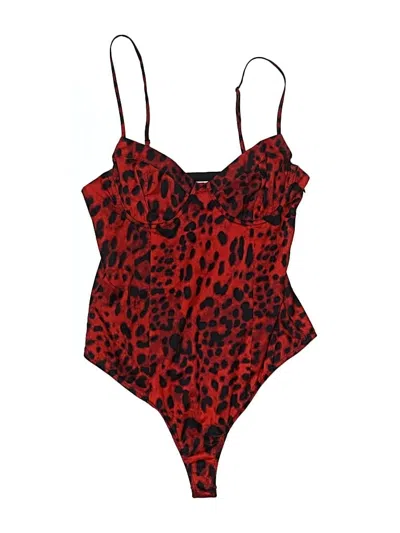 Pre-owned Superdown Bodysuit In Red