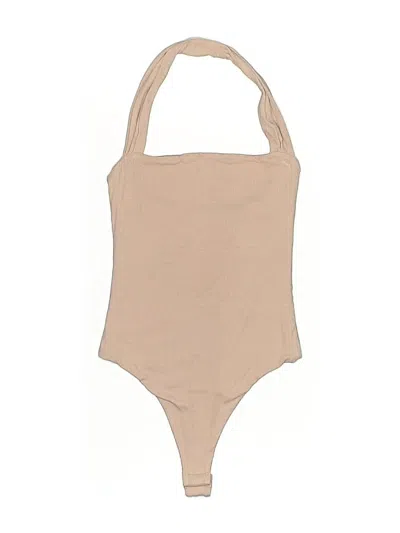 Pre-owned Superdown Bodysuit In Tan