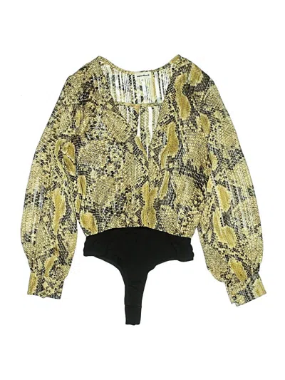 Pre-owned Superdown Bodysuit In Tan