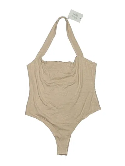 Pre-owned Superdown Bodysuit In Tan