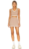 Superdown Bonnie Varsity Skirt Set In Toast