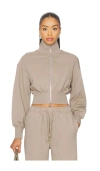 Superdown Branka Zip Up Jacket In Nude