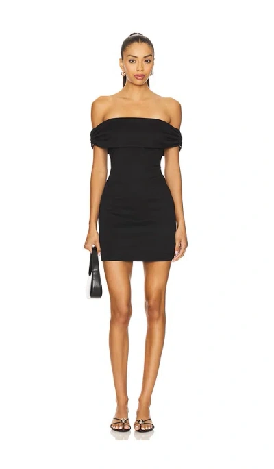 Superdown Brigta Mini Dress In Black