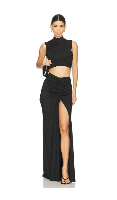 Superdown Brioni Skirt Set In Black