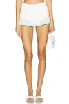 Superdown Brisa Short In White & Green