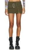 Superdown Cadha Belted Mini Skirt In 军绿色