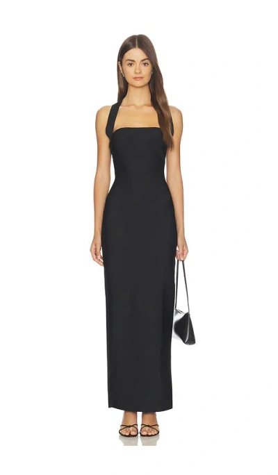Superdown Caisyn Halter Maxi Dress In Black