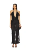 Superdown Calista Maxi Dress In 黑色
