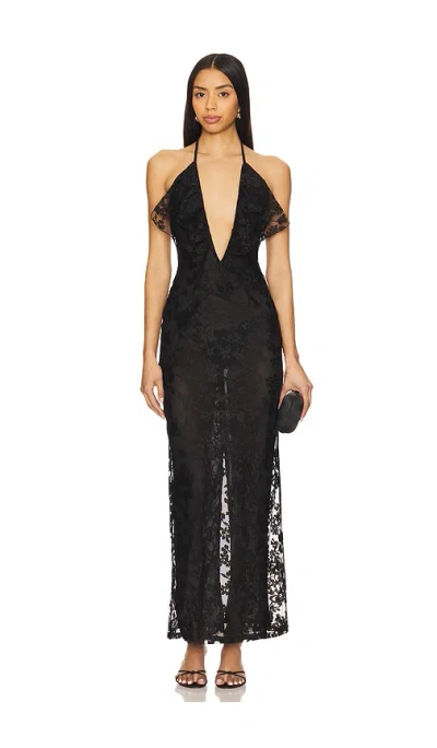 Superdown Calista Maxi Dress In Black