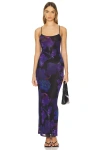 Superdown Calla Maxi Dress In Purple