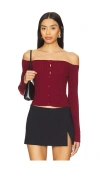 Superdown Calypso Top In 深红色