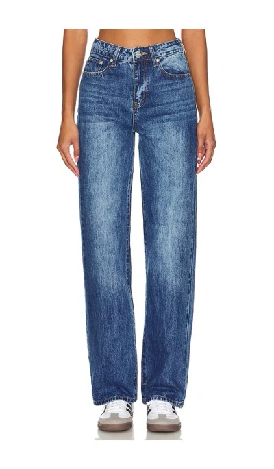 Superdown Camille Jeans In Blue Wash