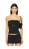 Superdown Capri Strapless Top In Black