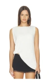 Superdown Caprice Asymmetrical Top In White