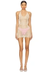 Superdown Capucine Mini Dress In Cream