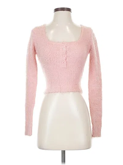 Pre-owned Superdown Cardigan Sweater In Pink
