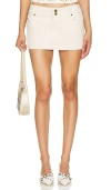 Superdown Casey Micro Mini Skirt In 奶油色