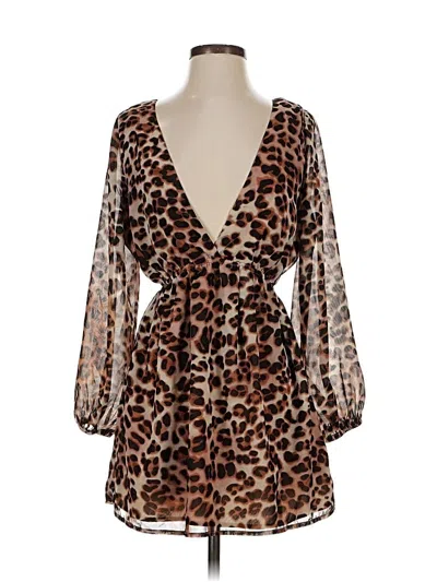 Pre-owned Superdown Casual Dress In Brown