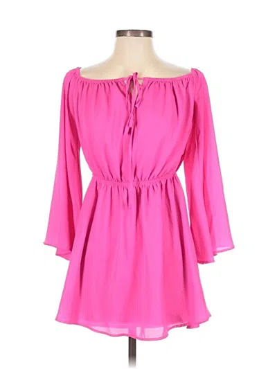 Pre-owned Superdown Casual Dress In Pink