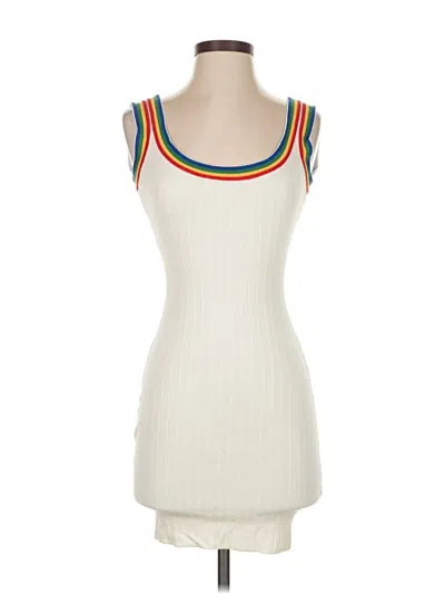 Pre-owned Superdown Casual Dress In White
