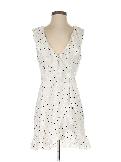 Pre-owned Superdown Casual Dress In White