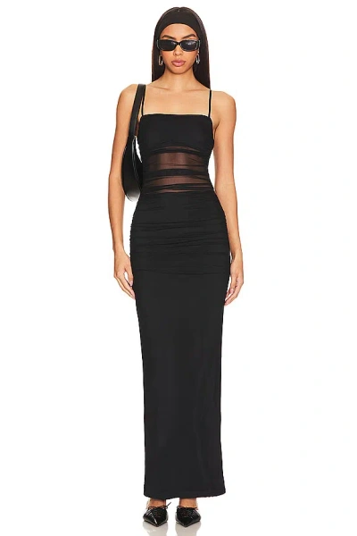 Superdown Celeste Maxi Dress In Black