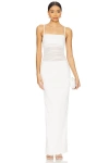Superdown Celeste Maxi Dress In White