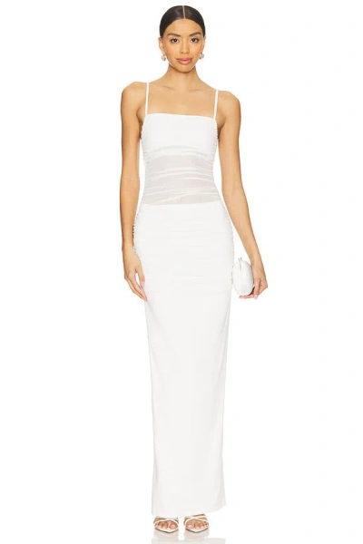 Superdown Celeste Maxi Dress In White