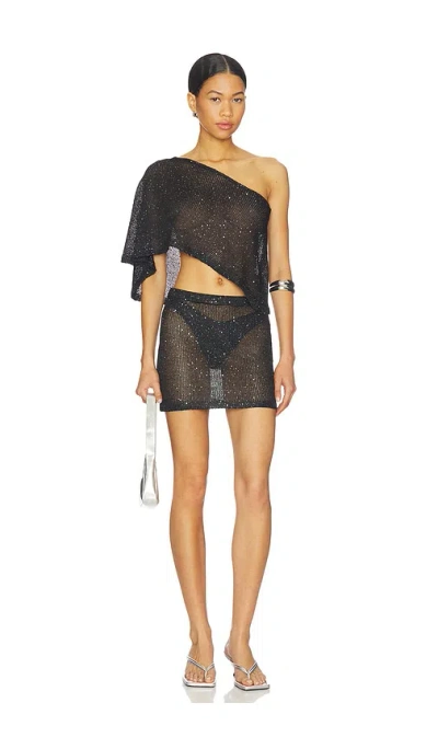 Superdown Charlena Skirt Set In Black