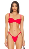 Superdown Chiara Bikini Top In Red