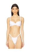 Superdown Chiara Bikini Top In White