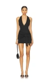 Superdown Chloe Halter Mini Dress In 黑色