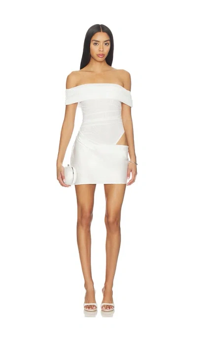 Superdown Claira Mini Dress In White