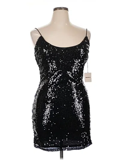 Superdown Jessie Sequin Mini Dress In Black