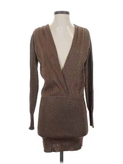 Pre-owned Superdown Cocktail Dress In Brown