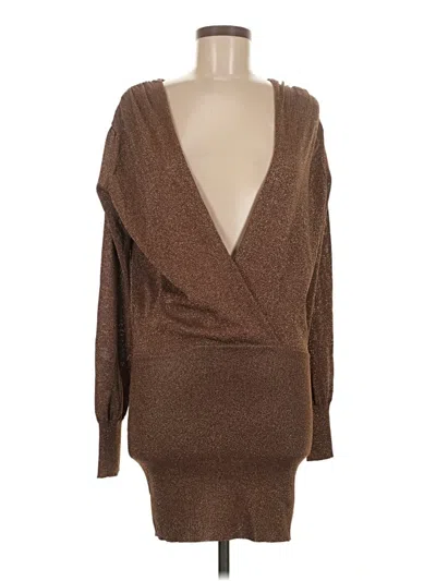 Pre-owned Superdown Cocktail Dress In Brown